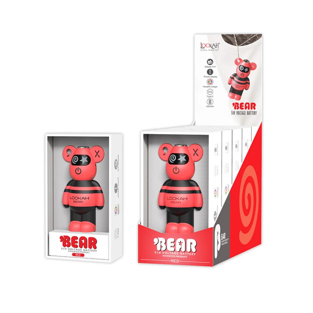 Lookah Bear Battery-Red