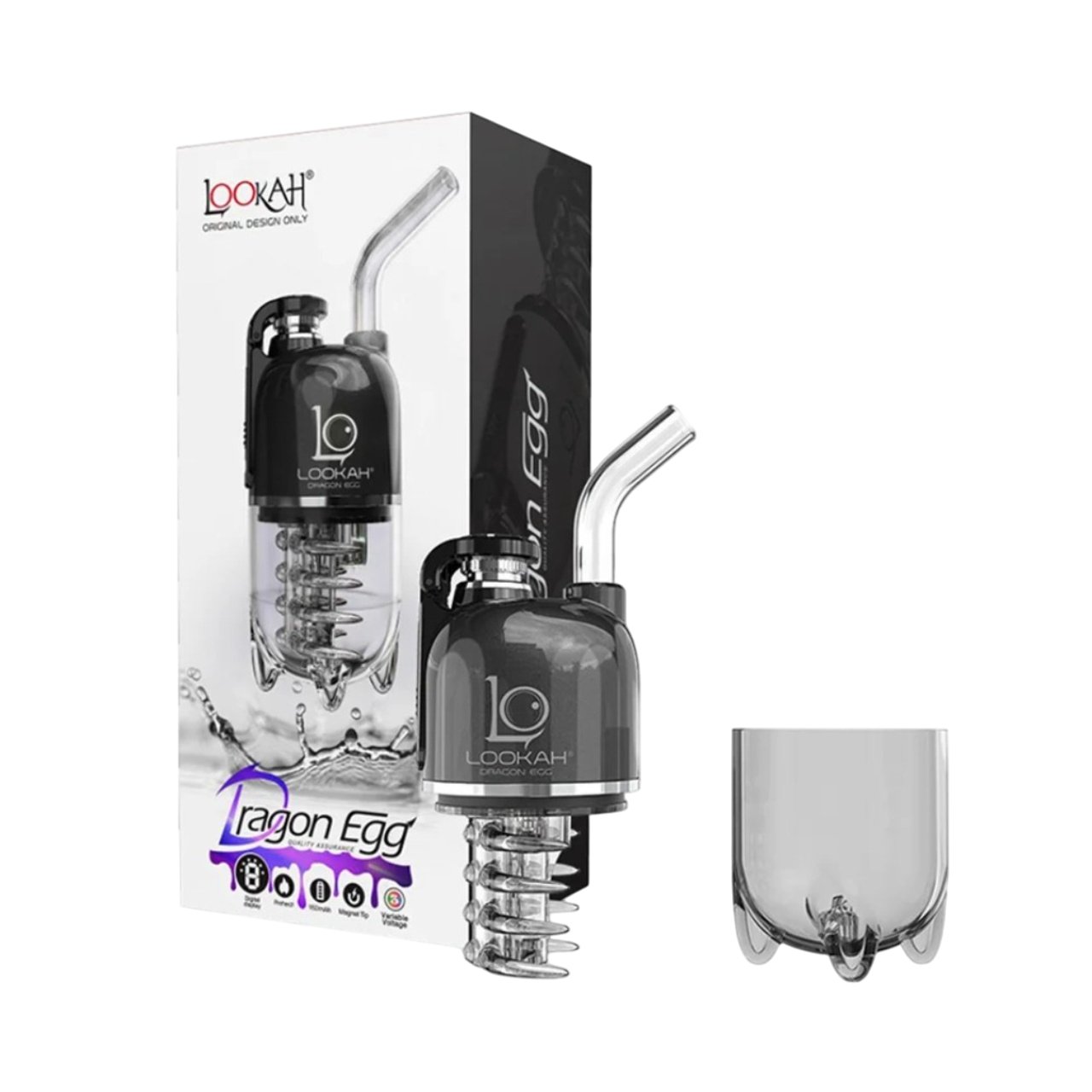 Lookah Dragon Egg Black Lookah Dragon Egg Black
