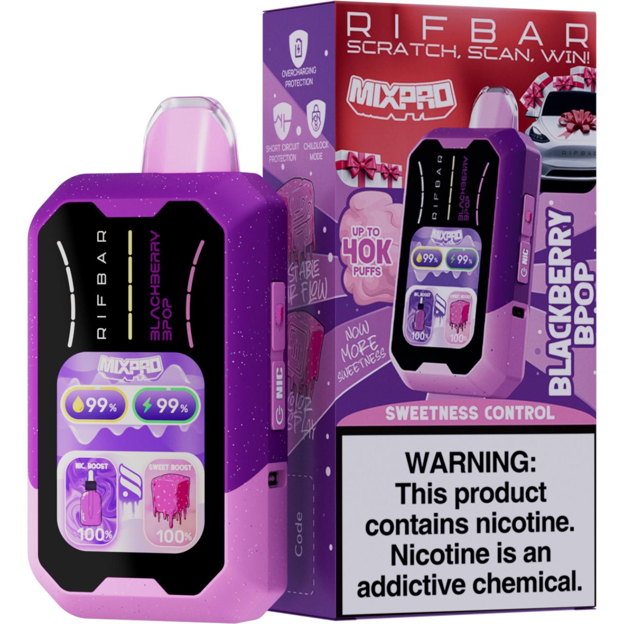 Rifbar MixPro 40K Puff Disposable-Blackberry Bpop