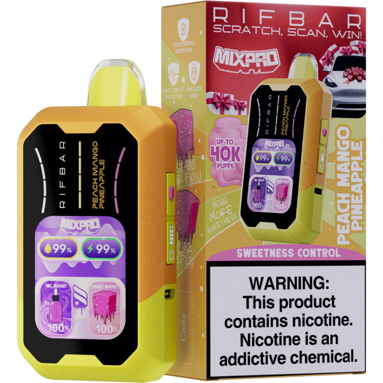 Rifbar MixPro 40K Puff Disposable-Peach Mango Pineapple