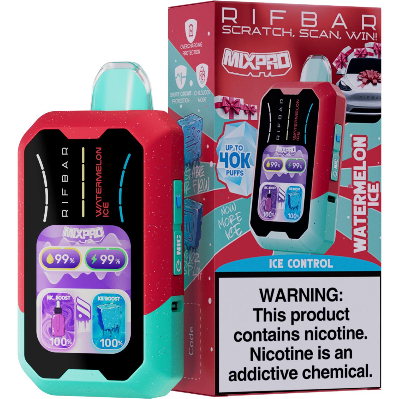 Rifbar MixPro 40K Puff Disposable-Watermelon Ice