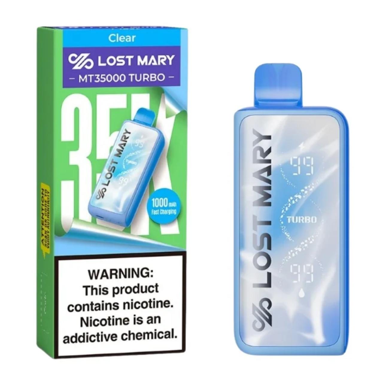 Lost Mary MT 35000 Puff Turbo Disposable Clear Lost Mary MT 35000 Puff Turbo Disposable Clear