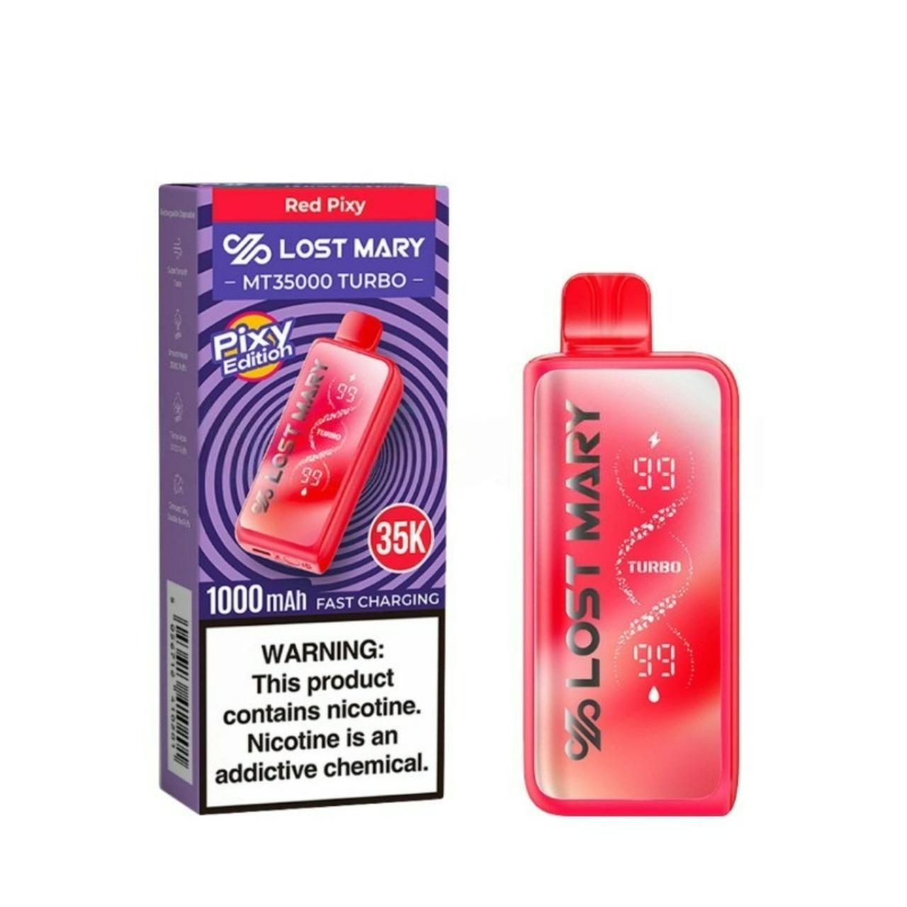 Lost Mary MT 35,000 Puff Turbo Disposable Pixy Edition Red Pixy Lost Mary MT 35,000 Puff Turbo Disposable Pixy Edition Red Pixy