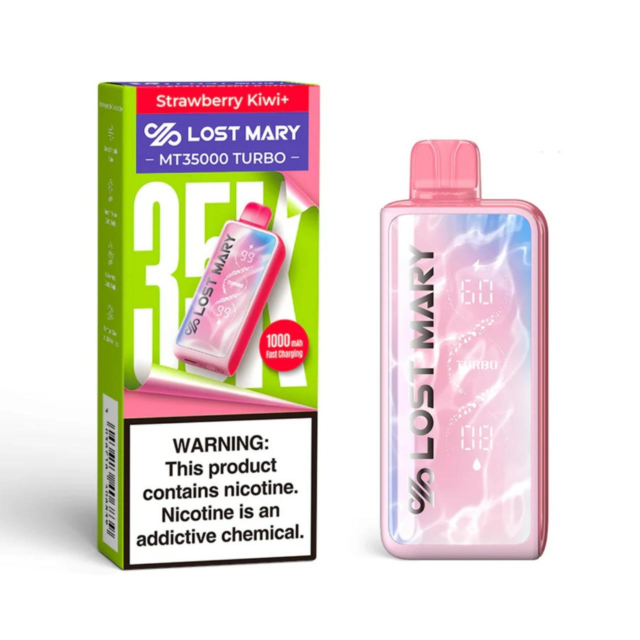 Lost Mary MT 35000 Puff Turbo Disposable Strawberry Kiwi Plus Lost Mary MT 35000 Puff Turbo Disposable Strawberry Kiwi Plus