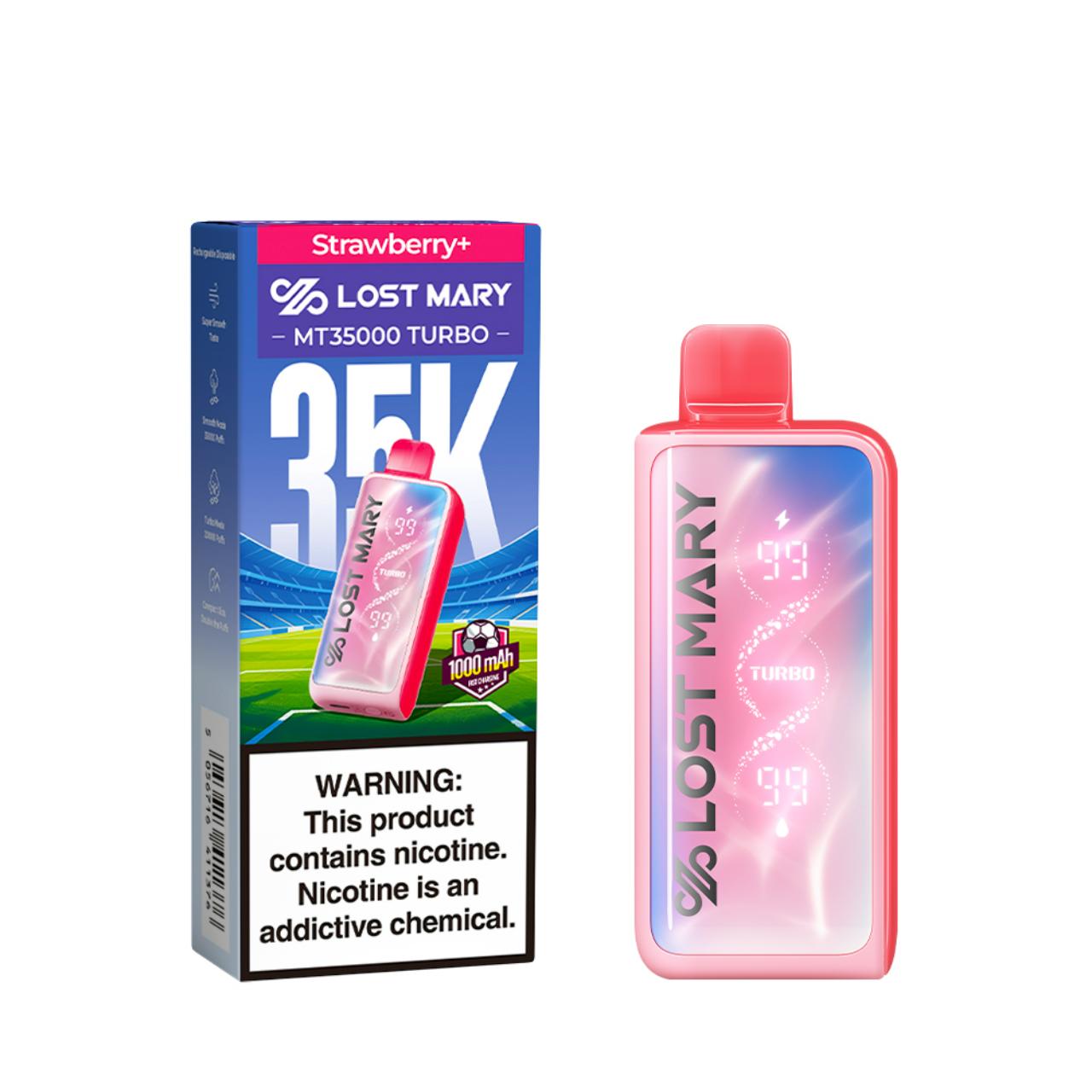 Lost Mary MT 35,000 Puff Turbo Disposable Strawberry Plus - World Cup Edition Lost Mary MT 35,000 Puff Turbo Disposable Strawberry Plus - World Cup Edition