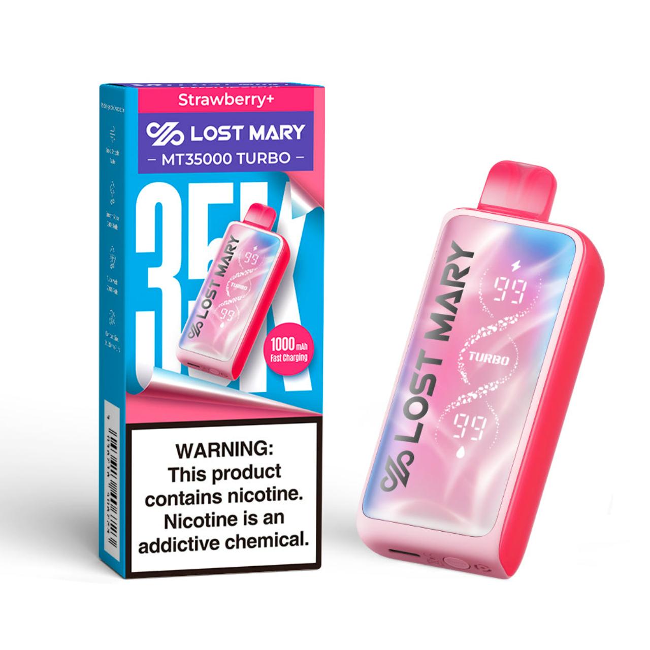 Lost Mary MT 35000 Puff Turbo Disposable Strawberry Plus Lost Mary MT 35000 Puff Turbo Disposable Strawberry Plus