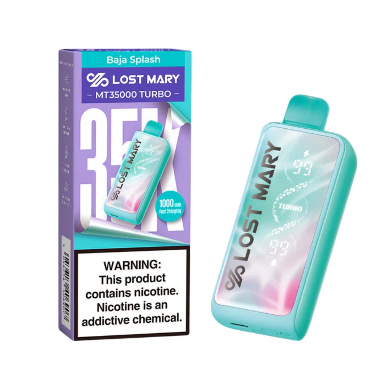 Lost Mary MT Turbo Disposable 35000 Puff Baja Splash Lost Mary MT Turbo Disposable 35000 Puff Baja Splash