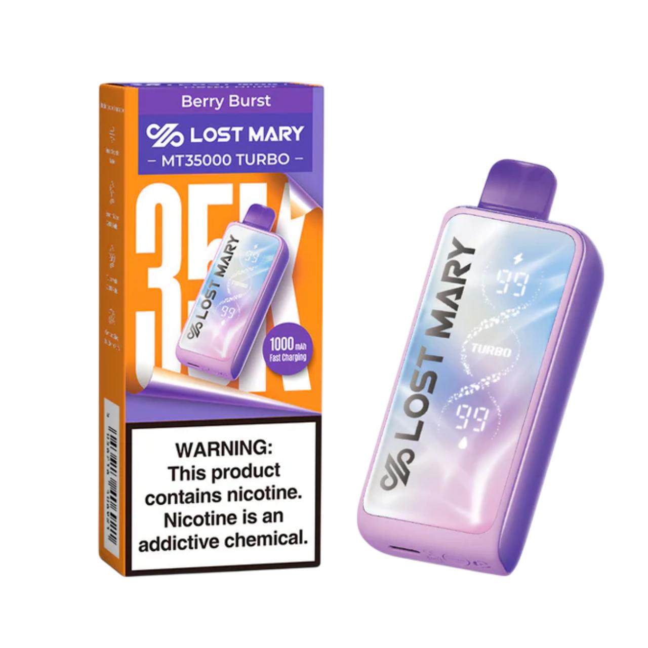 Lost Mary MT Turbo Disposable 35000 Puff Berry Burst Lost Mary MT Turbo Disposable 35000 Puff Berry Burst