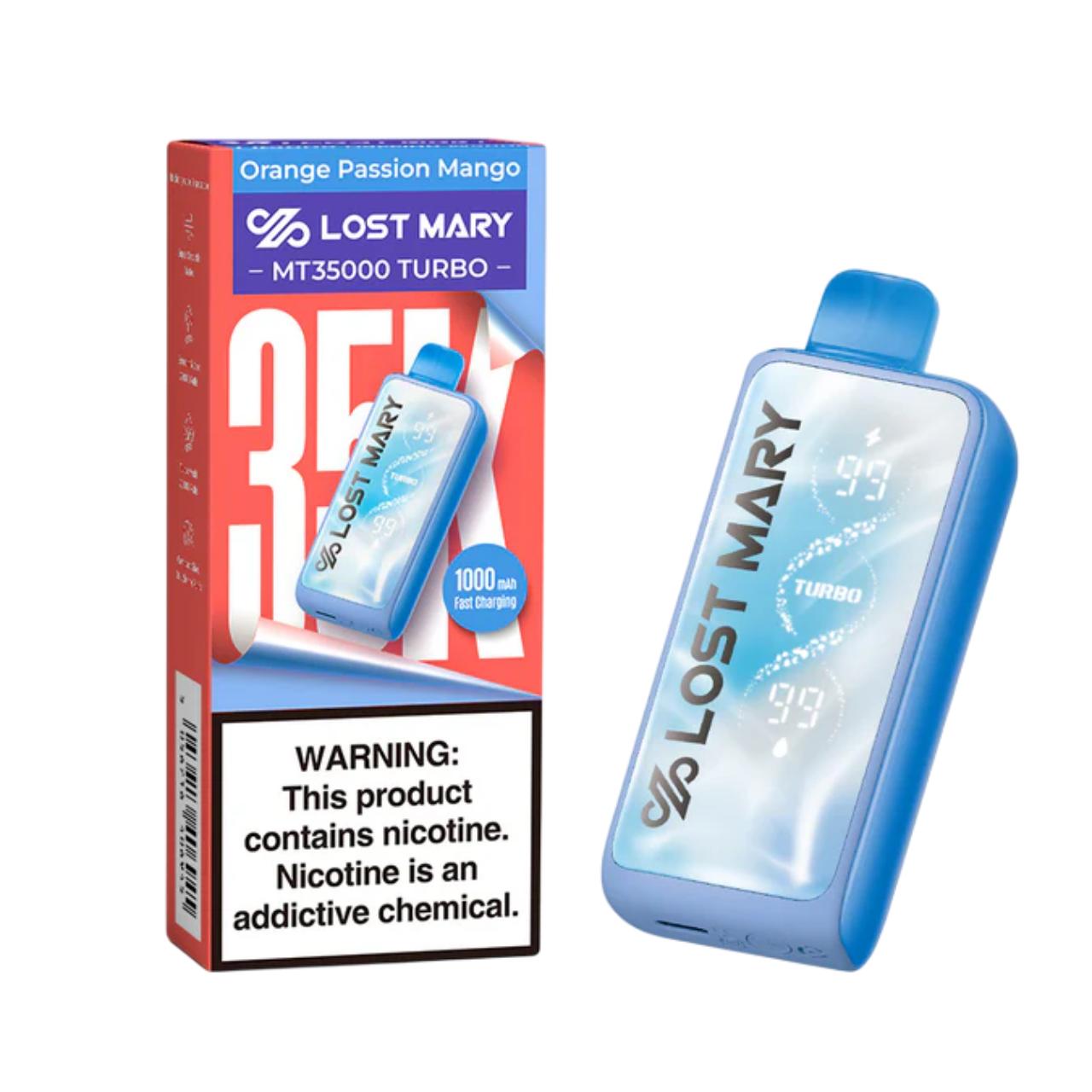 Lost Mary MT Turbo Disposable 35000 Puff Orange Passion Mango Lost Mary MT Turbo Disposable 35000 Puff Orange Passion Mango