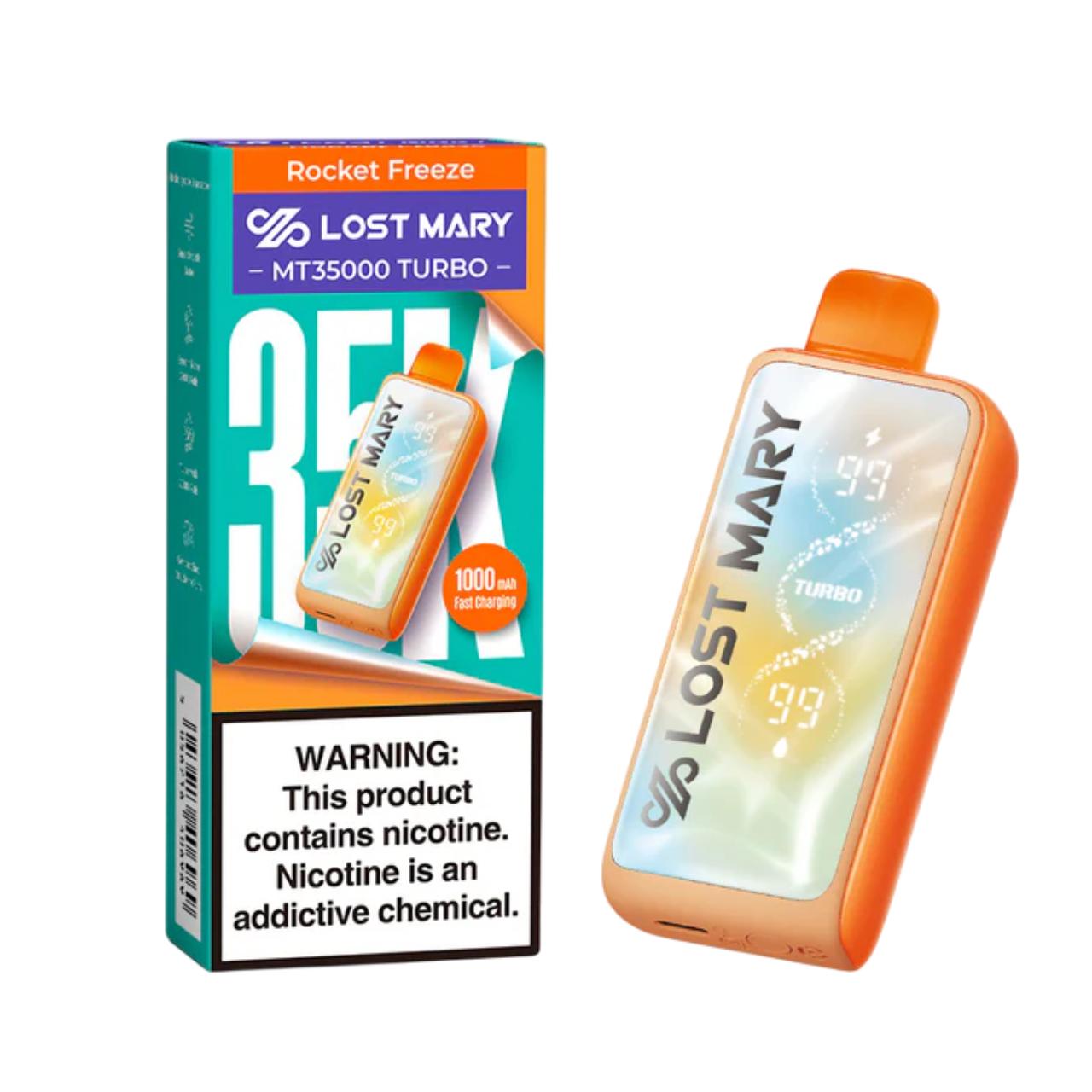 Lost Mary MT Turbo Disposable 35000 Puff Rocket Freeze Lost Mary MT Turbo Disposable 35000 Puff Rocket Freeze