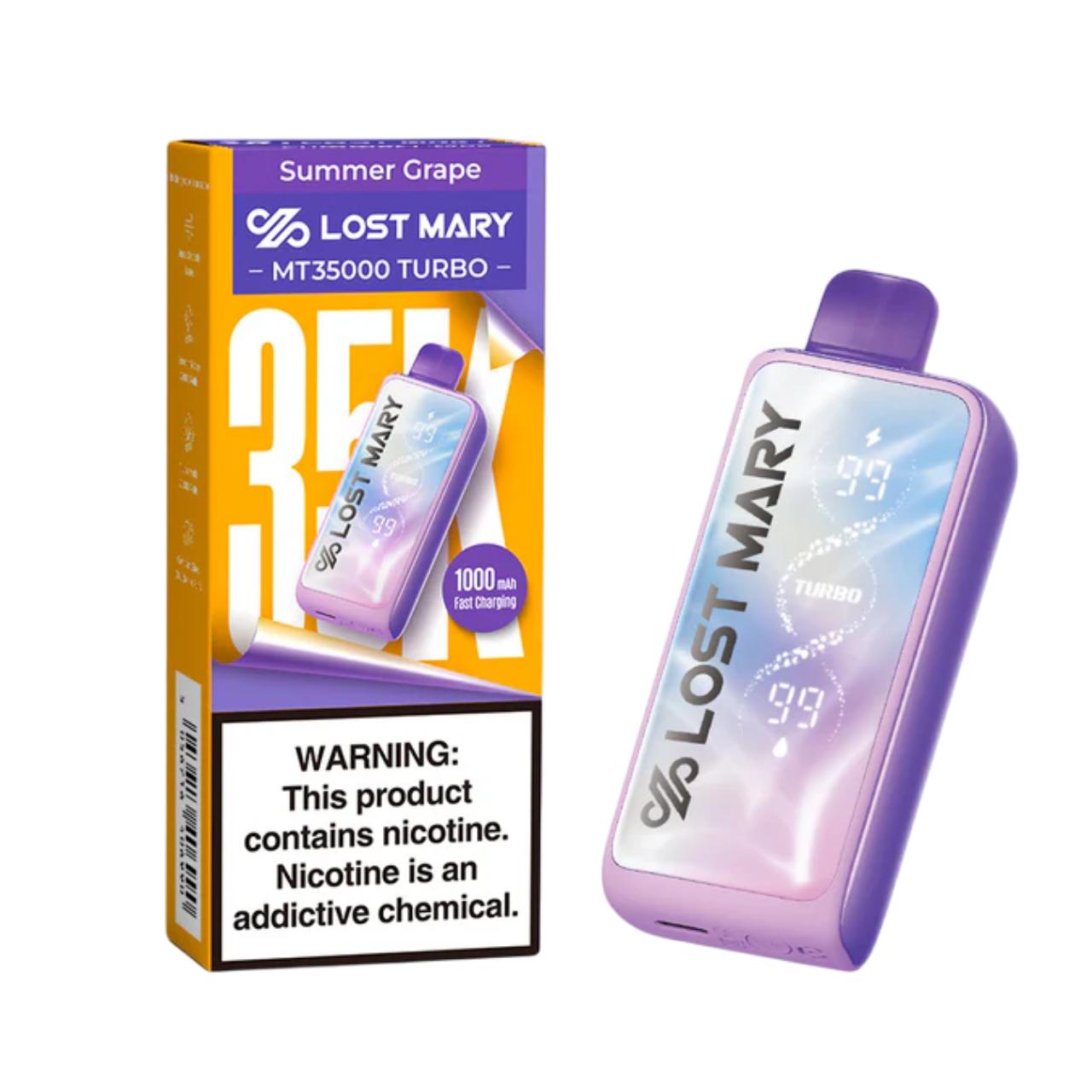 Lost Mary MT Turbo Disposable 35000 Puff Summer Grape Lost Mary MT Turbo Disposable 35000 Puff Summer Grape