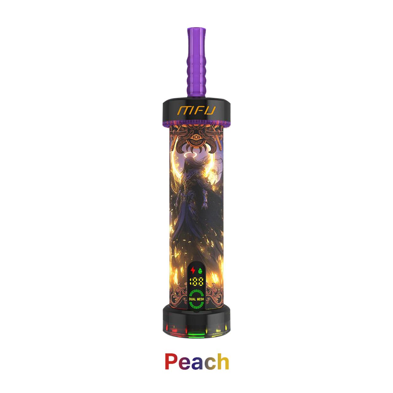 MFU SHISHA X1 Hookah 40,000 Puff Disposable Peach