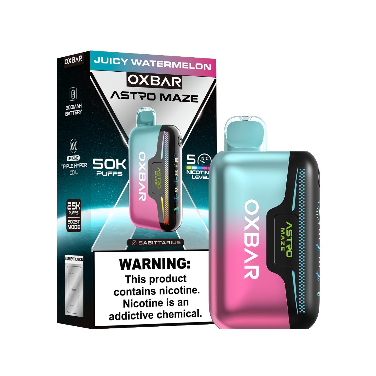 OXBAR Astro Maze 50K Puff Disposable-Juicy Watermelon OXBAR Astro Maze 50K Puff Disposable-Juicy Watermelon
