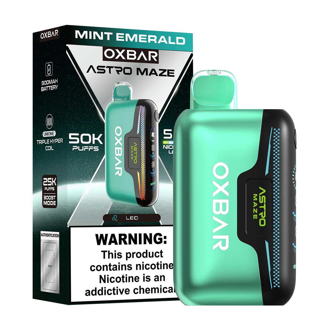 OXBAR Astro Maze 50K Puff Disposable-Mint Emerald OXBAR Astro Maze 50K Puff Disposable-Mint Emerald