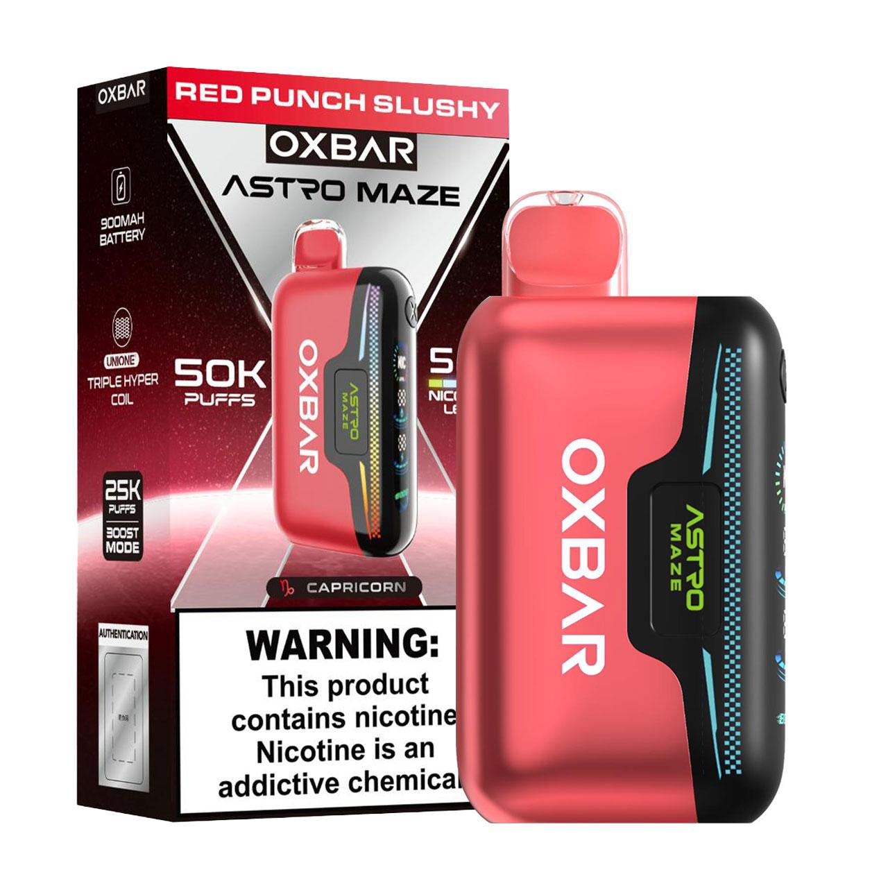 OXBAR Astro Maze 50K Puff Disposable-Red Punch Slushy OXBAR Astro Maze 50K Puff Disposable-Red Punch Slushy