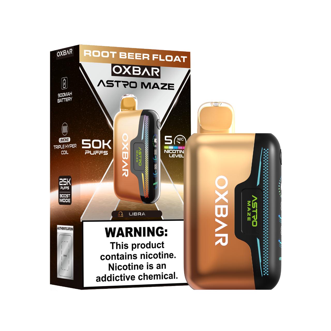 OXBAR Astro Maze 50K Puff Disposable-Root Beer Float OXBAR Astro Maze 50K Puff Disposable-Root Beer Float