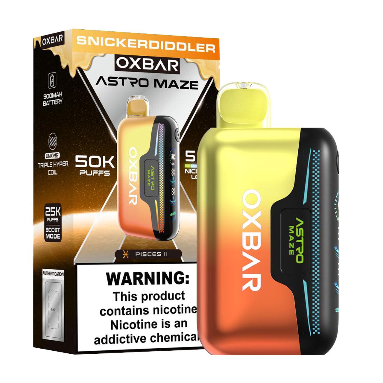 OXBAR Astro Maze 50K Puff Disposable-Snicker-Diddler OXBAR Astro Maze 50K Puff Disposable-Snicker-Diddler