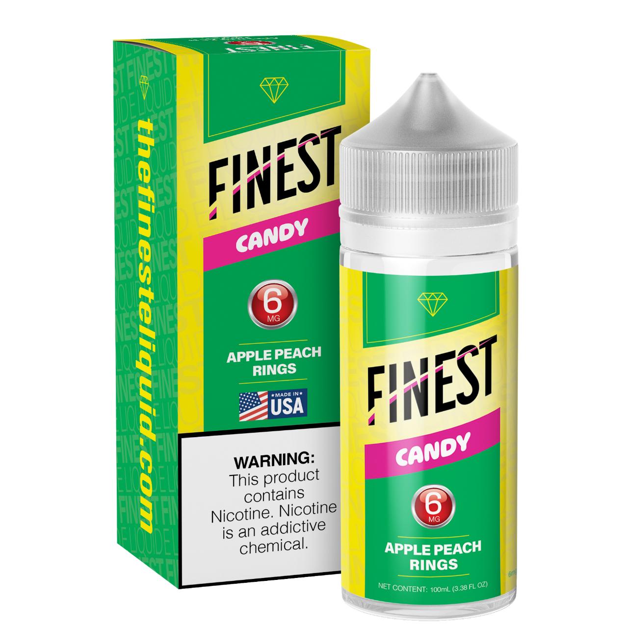 The Finest Candy Edition Apple Peach Rings 100ml E-Liquid 6MG The Finest Candy Edition Apple Peach Rings 100ml E-Liquid 6MG