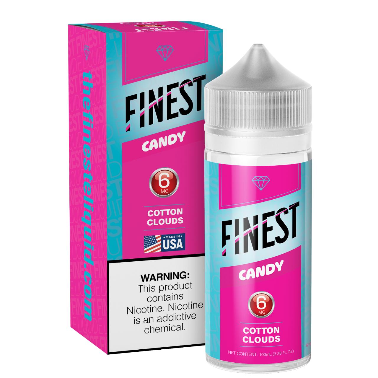 The Finest Candy Edition Cotton Clouds 100ml E-Liquid 6MG The Finest Candy Edition Cotton Clouds 100ml E-Liquid 6MG