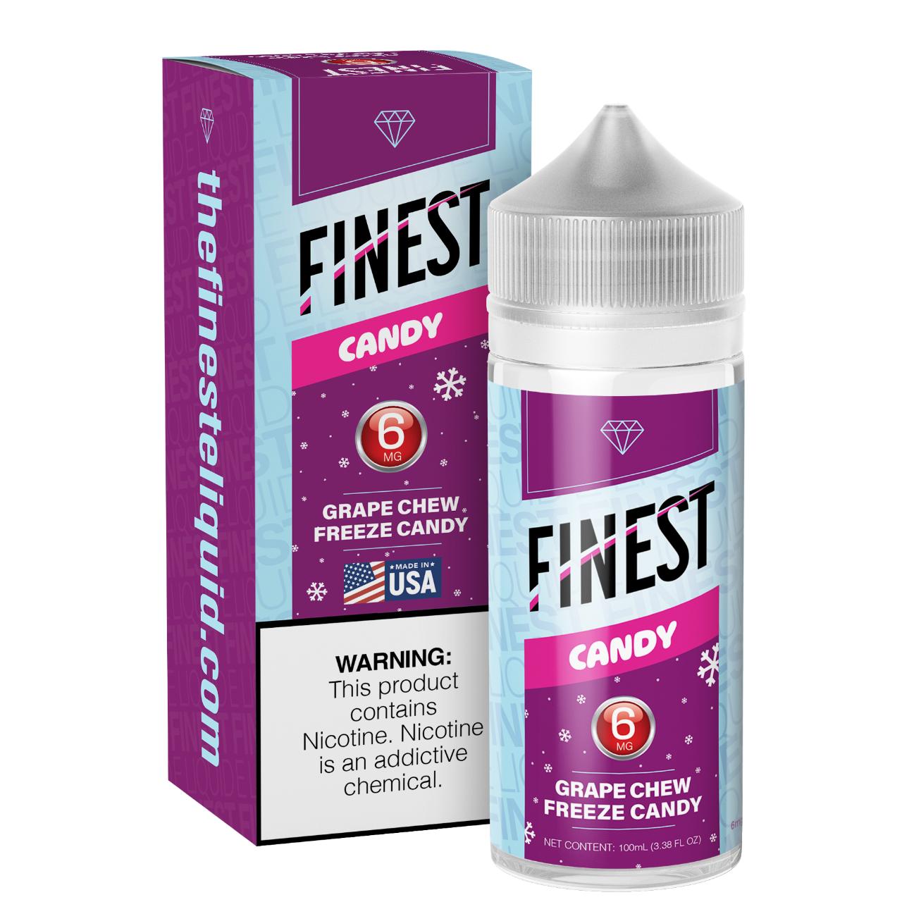 The Finest Candy Edition Grape Chew Freeze Candy 100ml E-Liquid 6MG The Finest Candy Edition Grape Chew Freeze Candy 100ml E-Liquid 6MG