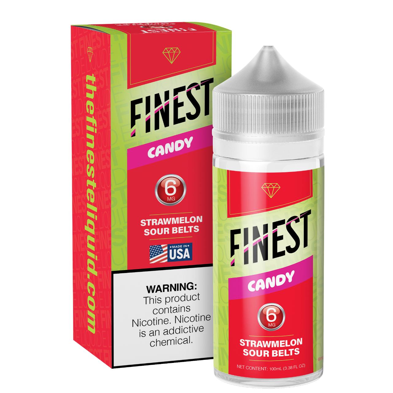 The Finest Candy Edition Strawmelon Sour Belts 100ml E-Liquid 6MG The Finest Candy Edition Strawmelon Sour Belts 100ml E-Liquid 6MG