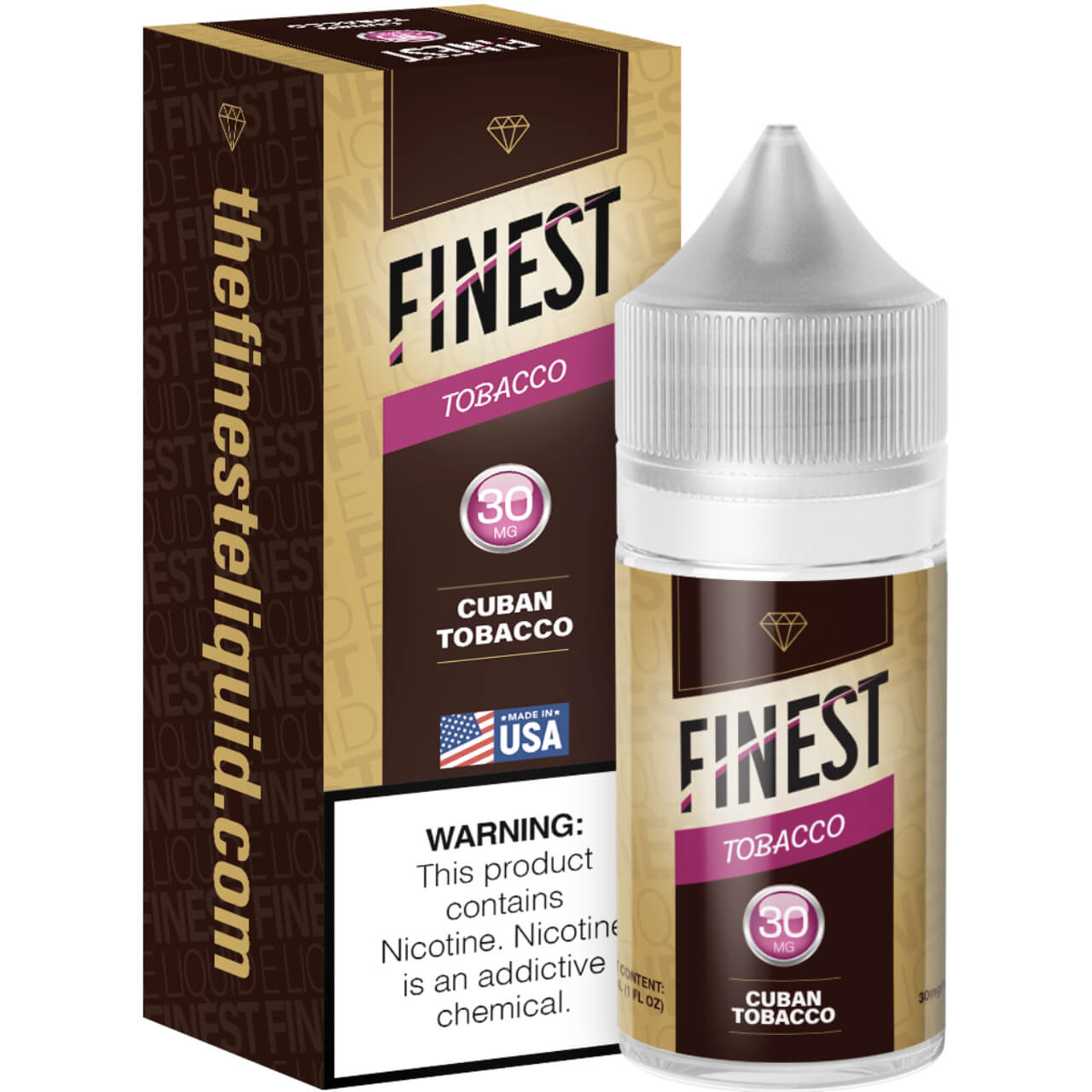 The Finest Tobacco Edition Cuban Tobacco 30ml Salt E-Liquid 30mg The Finest Tobacco Edition Cuban Tobacco 30ml Salt E-Liquid 30mg