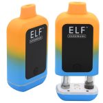 ELF CannDual Extreme 900MAH Battery - 1PK Orange Blue