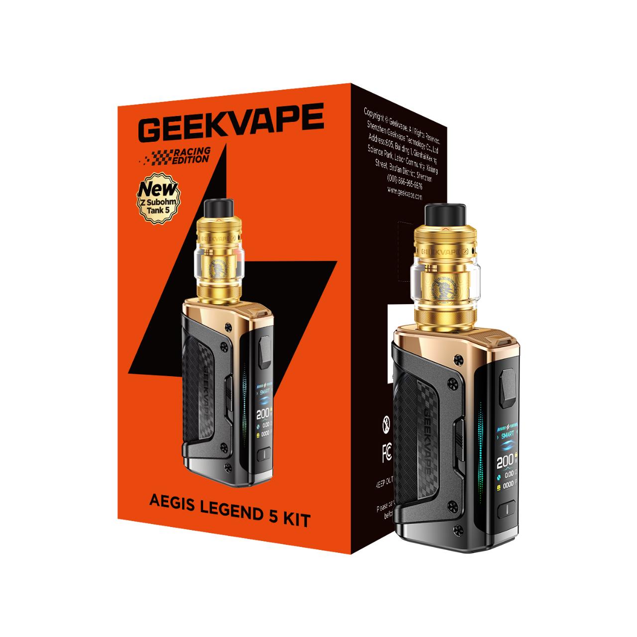GeekVape Aegis Legend 5 Kit Racing Gold GeekVape Aegis Legend 5 Kit Racing Gold