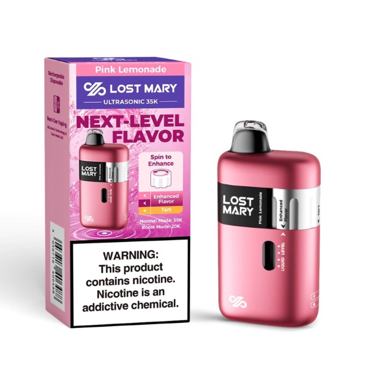 Lost Mary Ultrasonic 35K Puff Disposable Pink Lemonade Lost Mary Ultrasonic 35K Puff Disposable Pink Lemonade