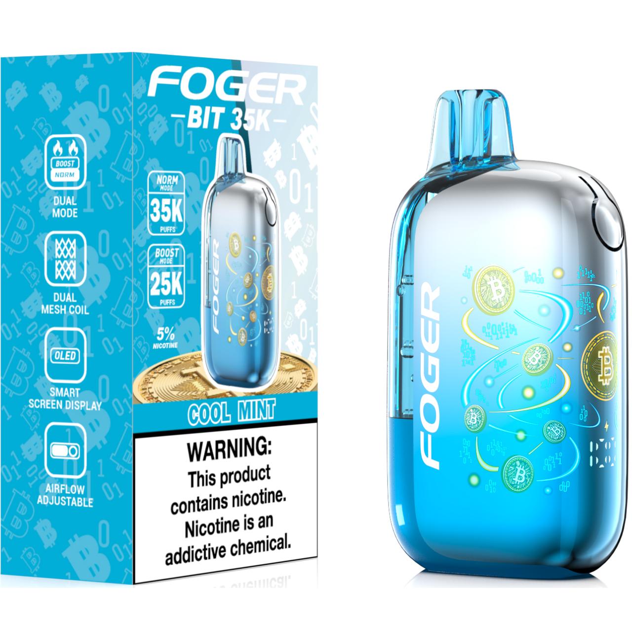 Foger BIT 35K Puff Disposable Cool Mint Foger BIT 35K Puff Disposable Cool Mint