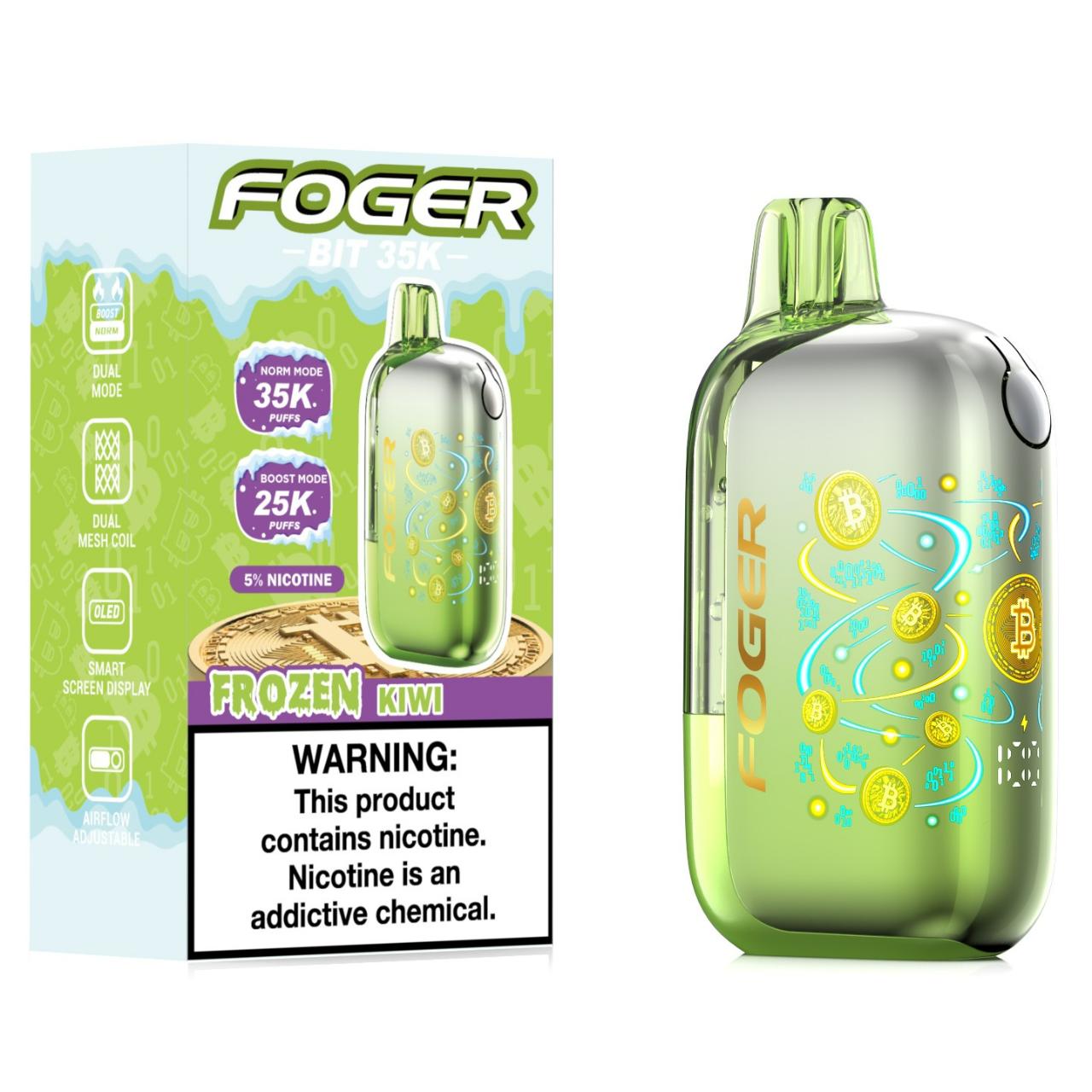 Foger BIT 35K Puff Disposable Frozen Kiwi Foger BIT 35K Puff Disposable Frozen Kiwi