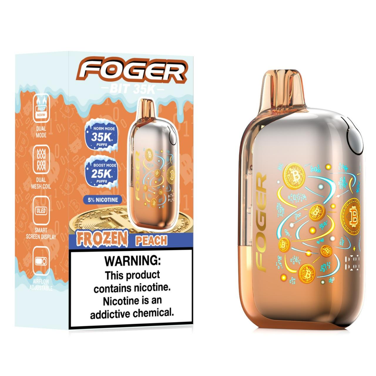 Foger BIT 35K Puff Disposable Frozen Peach Foger BIT 35K Puff Disposable Frozen Peach