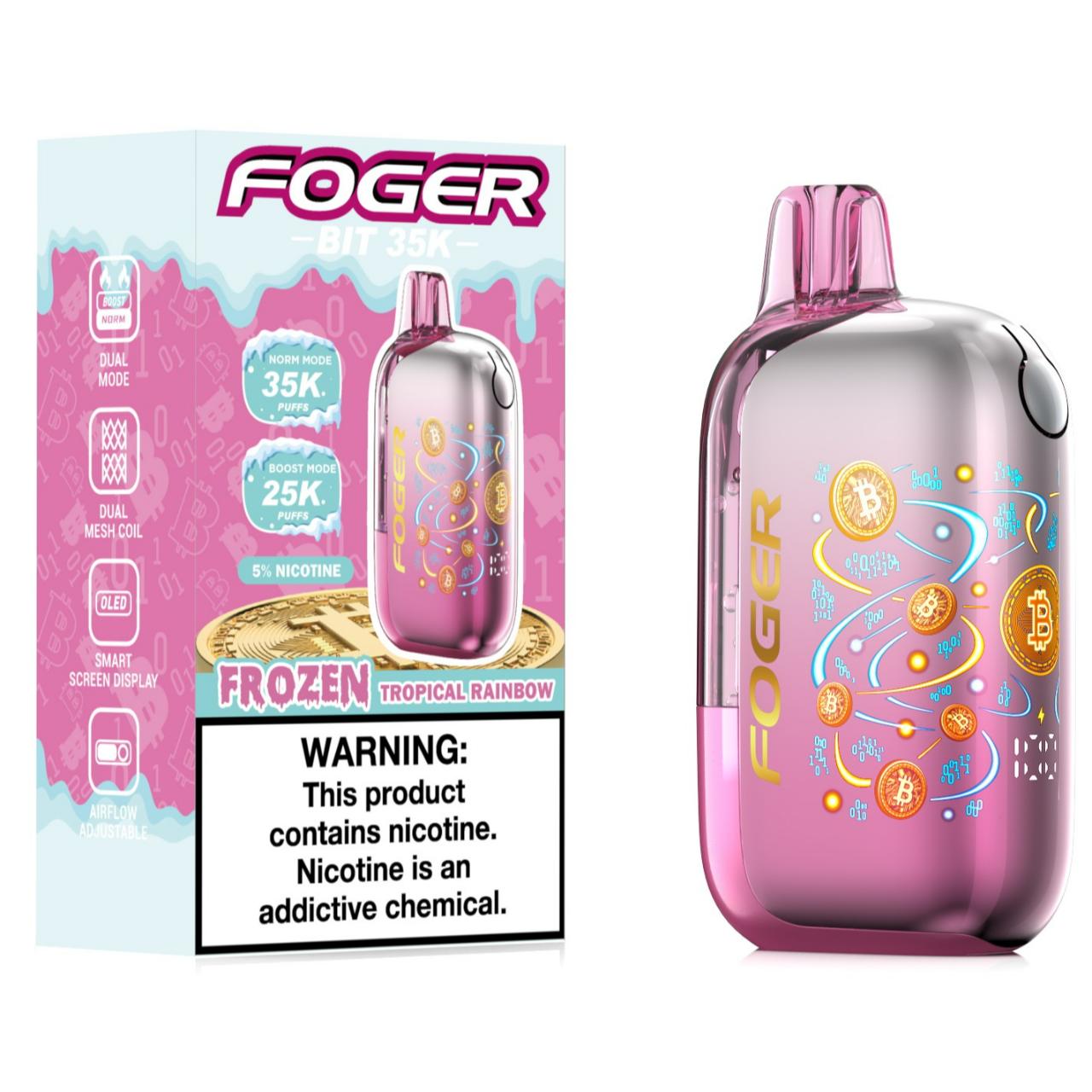 Foger BIT 35K Puff Disposable Frozen Tropical Rainbow Foger BIT 35K Puff Disposable Frozen Tropical Rainbow