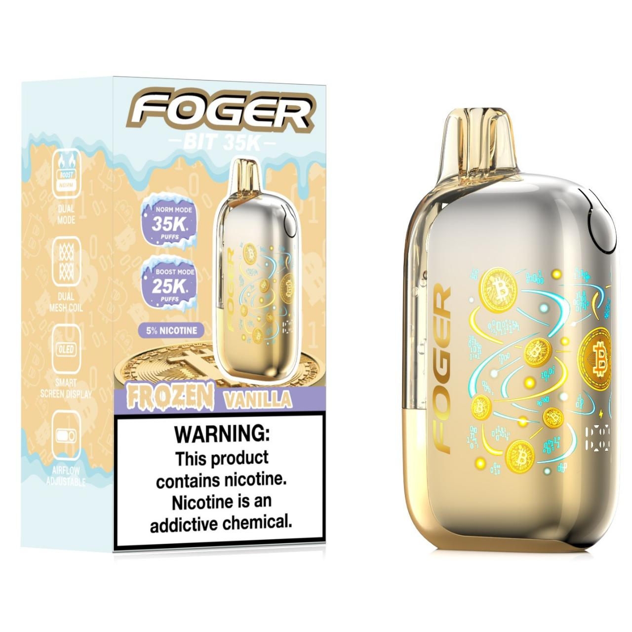 Foger BIT 35K Puff Disposable Frozen Vanilla Foger BIT 35K Puff Disposable Frozen Vanilla