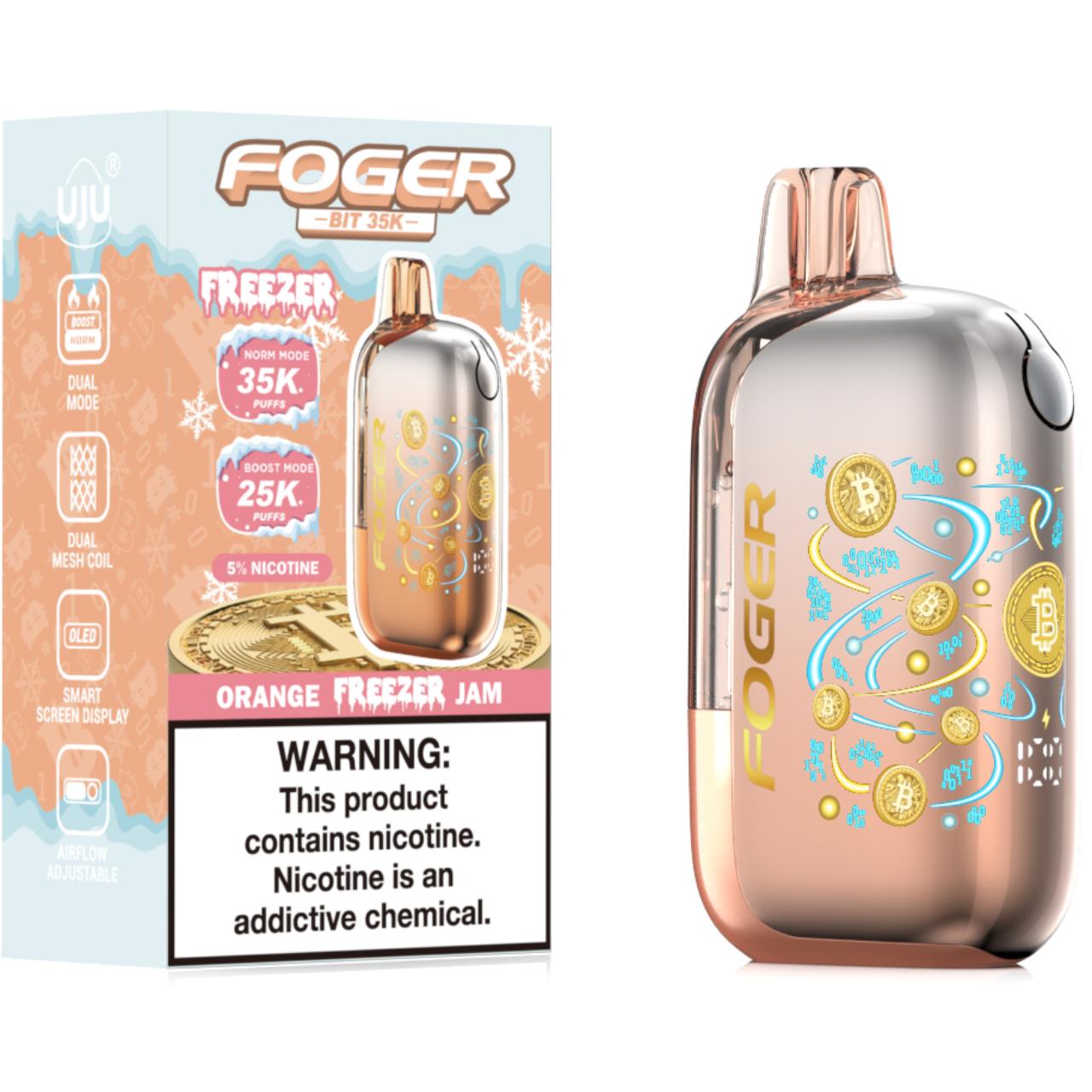 Foger BIT 35K Puff Disposable Orange Freezer Jam Foger BIT 35K Puff Disposable Orange Freezer Jam