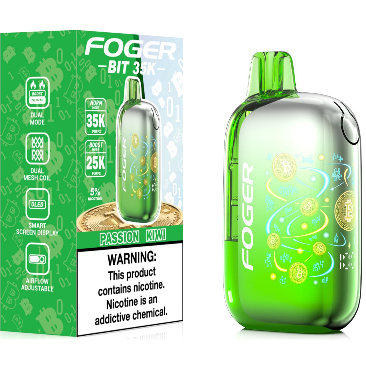 Foger BIT 35K Puff Disposable Passion Kiwi Foger BIT 35K Puff Disposable Passion Kiwi