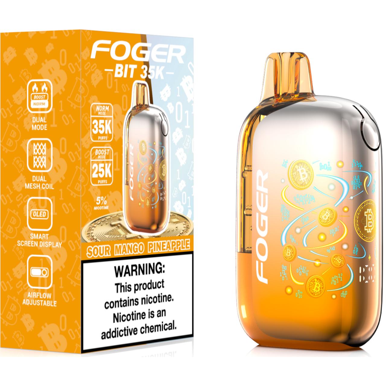 Foger BIT 35K Puff Disposable Sour Mango Pineapple Foger BIT 35K Puff Disposable Sour Mango Pineapple