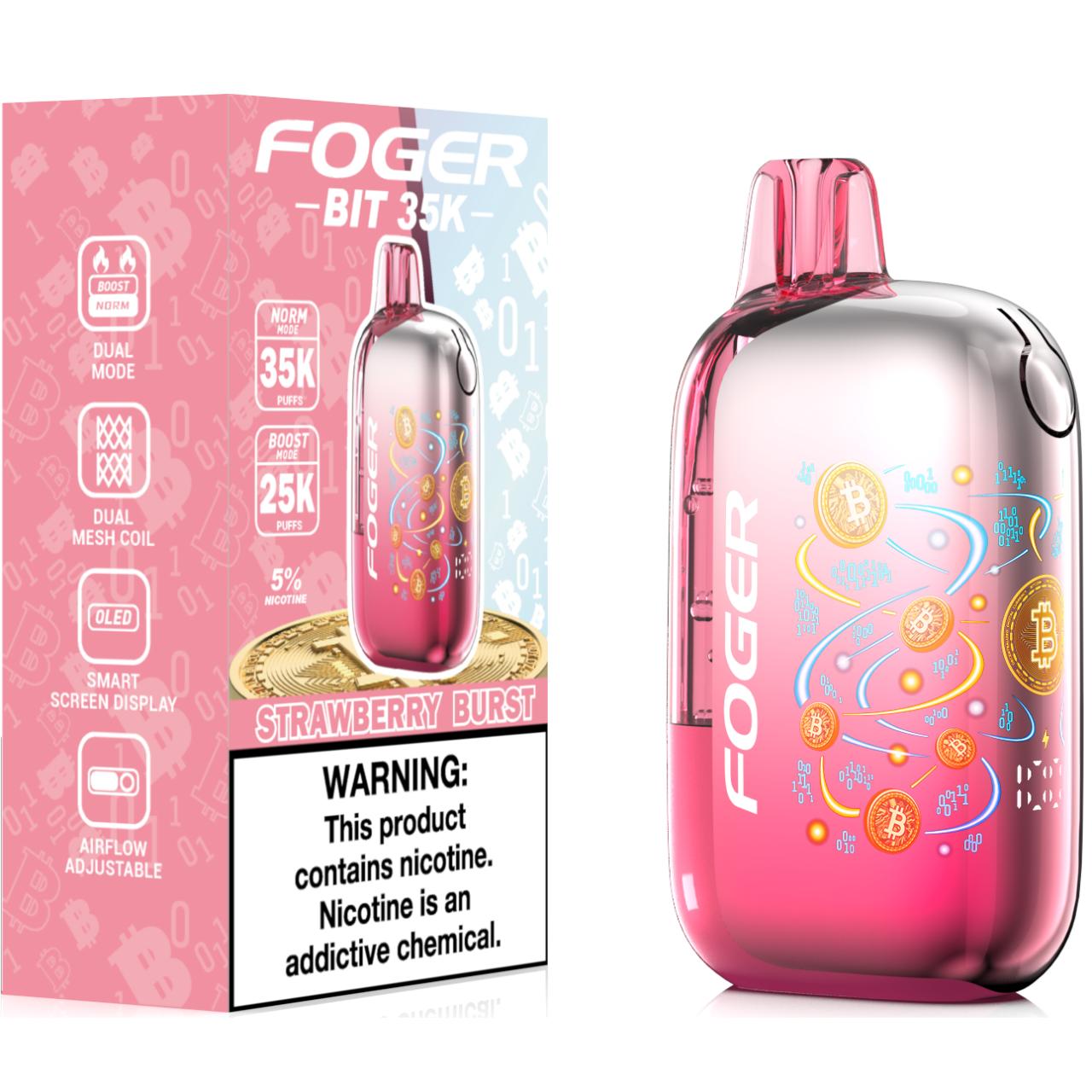 Foger BIT 35K Puff Disposable Strawberry Burst Foger BIT 35K Puff Disposable Strawberry Burst