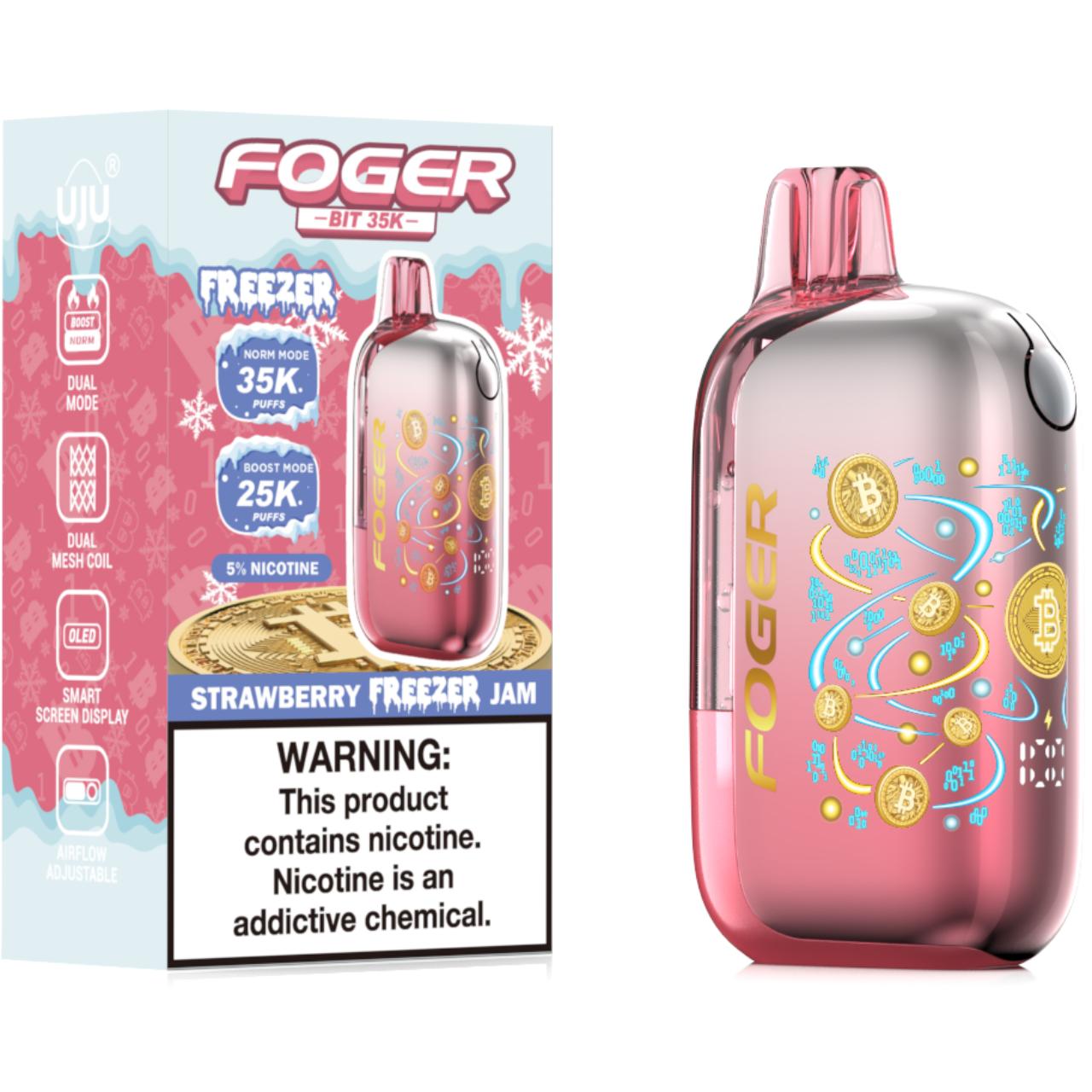 Foger BIT 35K Puff Disposable Strawberry Freezer Jam Foger BIT 35K Puff Disposable Strawberry Freezer Jam