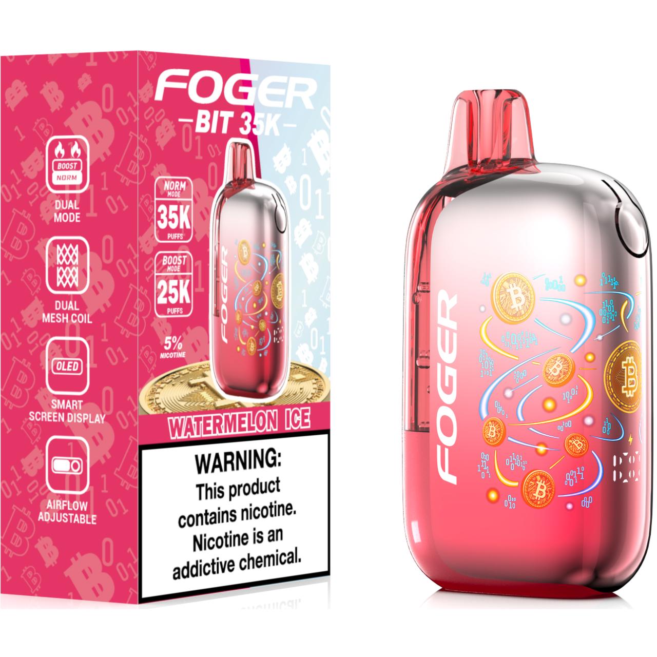 Foger BIT 35K Puff Disposable Watermelon Ice Foger BIT 35K Puff Disposable Watermelon Ice