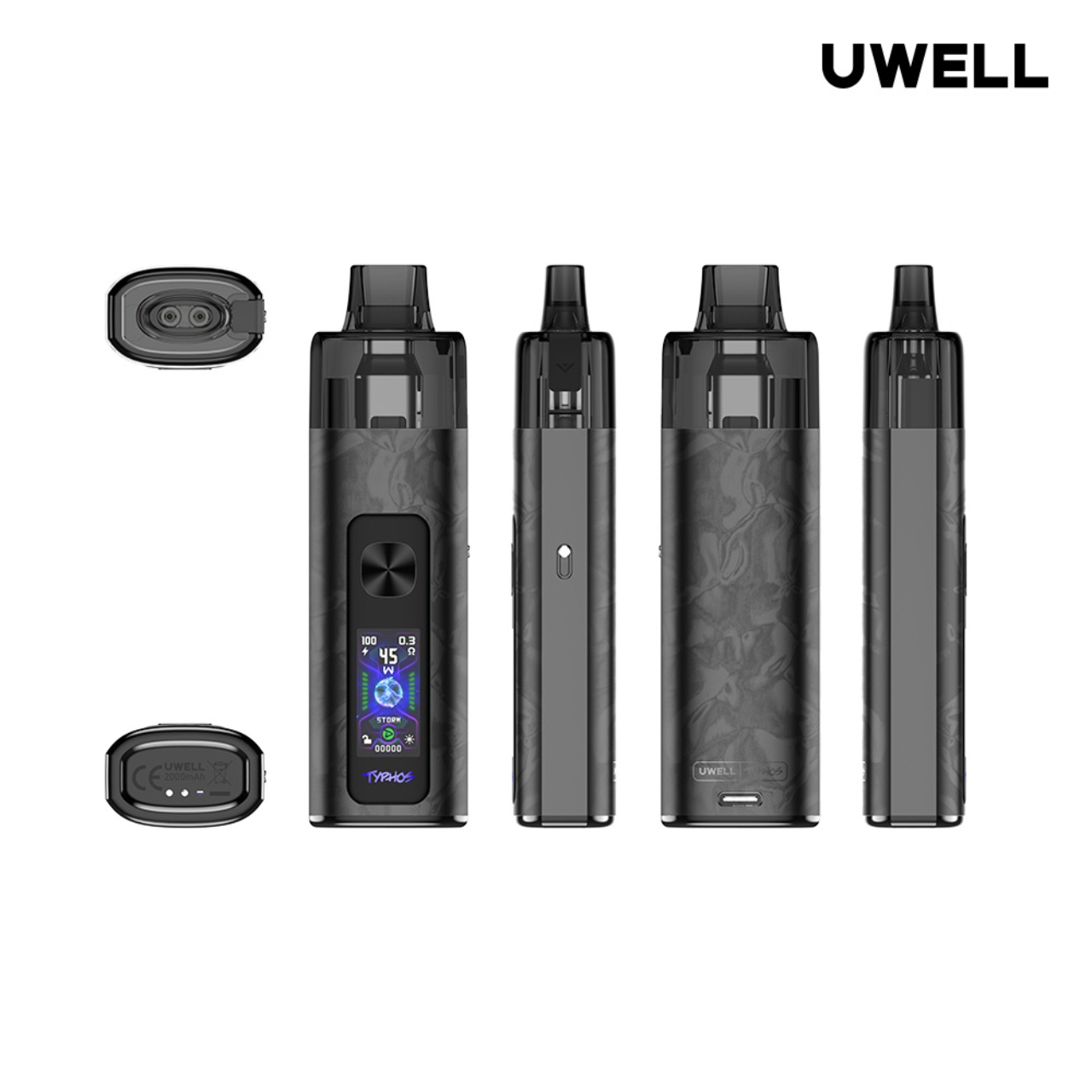 Uwell Typhos Pod Kit 6 Sides Uwell Typhos Pod Kit 6 Sides