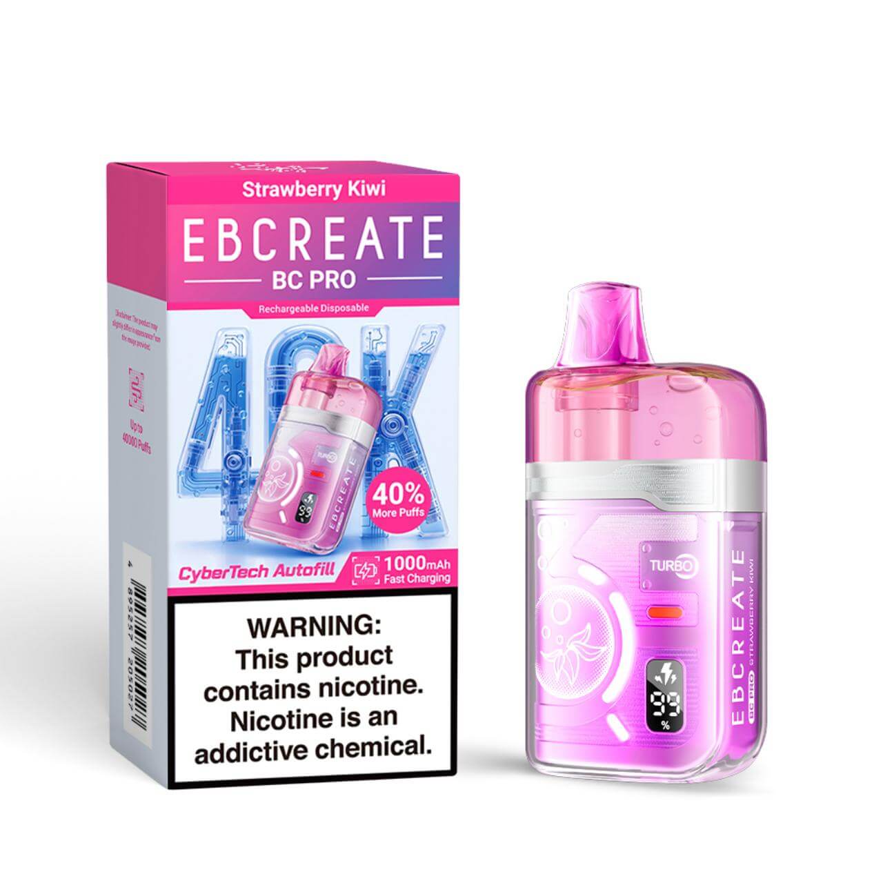 EBCREATE BC Pro 40K Puff Disposable Strawberry Kiwi