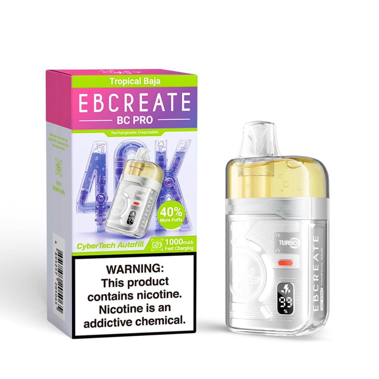 EBCREATE BC Pro 40K Puff Disposable Tropical Baja
