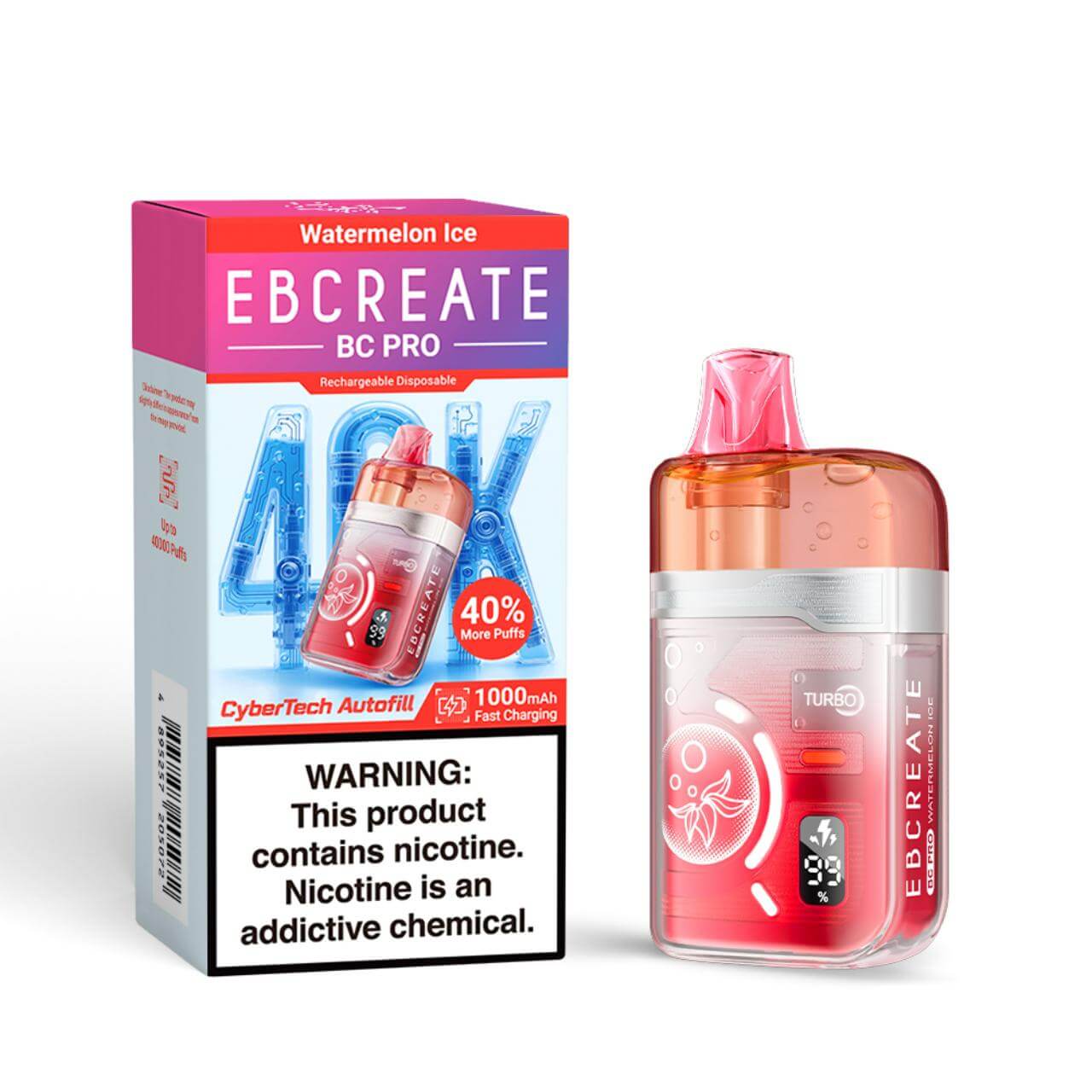 EBCREATE BC Pro 40K Puff Disposable Watermelon Ice