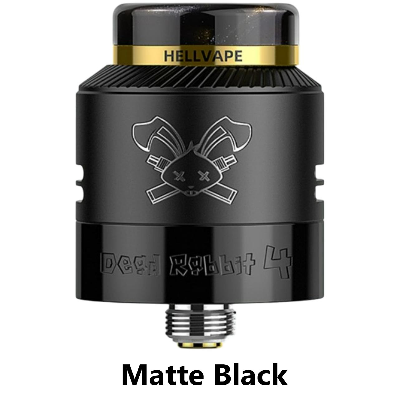 HellVape Dead Rabbit 4 RDA Matte Black HellVape Dead Rabbit 4 RDA Matte Black