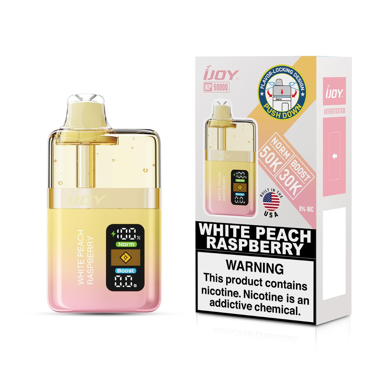 IJoy XP50000 Puff Disposable-White Peach Raspberry