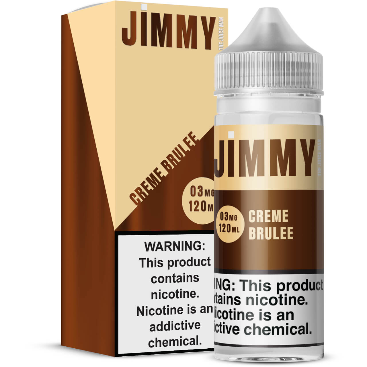 Jimmy The Juice Man Creme Brulee 120ml E-Juice 3mg Jimmy The Juice Man Creme Brulee 120ml E-Juice 3mg