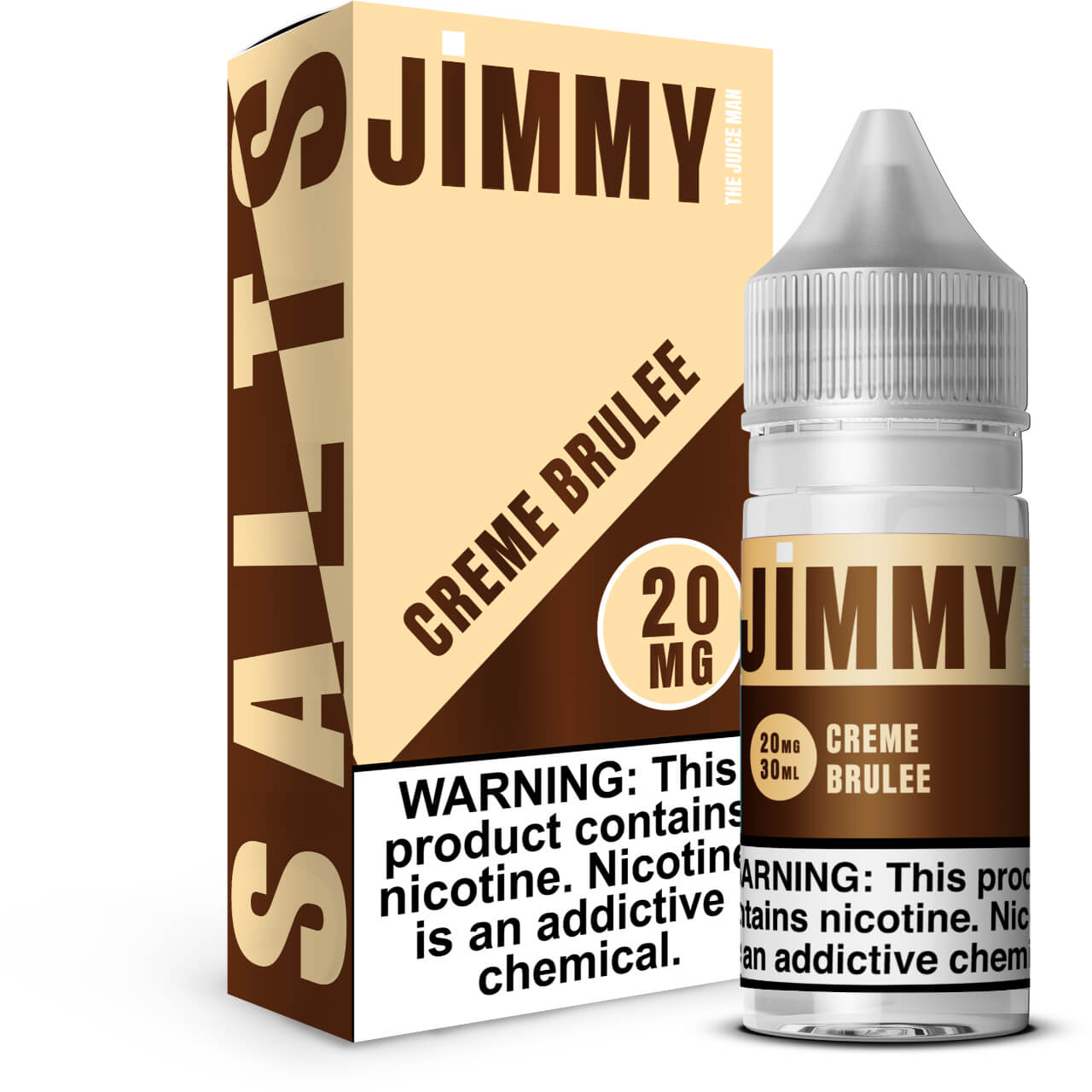 Jimmy The Juice Man Creme Brulee 30ml Salt E-Juice Jimmy The Juice Man Creme Brulee 30ml Salt E-Juice