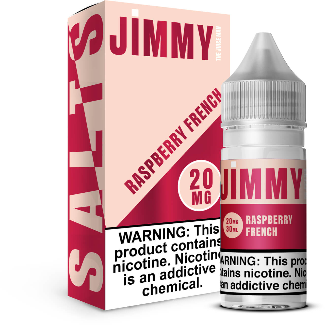 Jimmy The Juice Man Raspberry French 30ml Salt E-Juice Jimmy The Juice Man Raspberry French 30ml Salt E-Juice