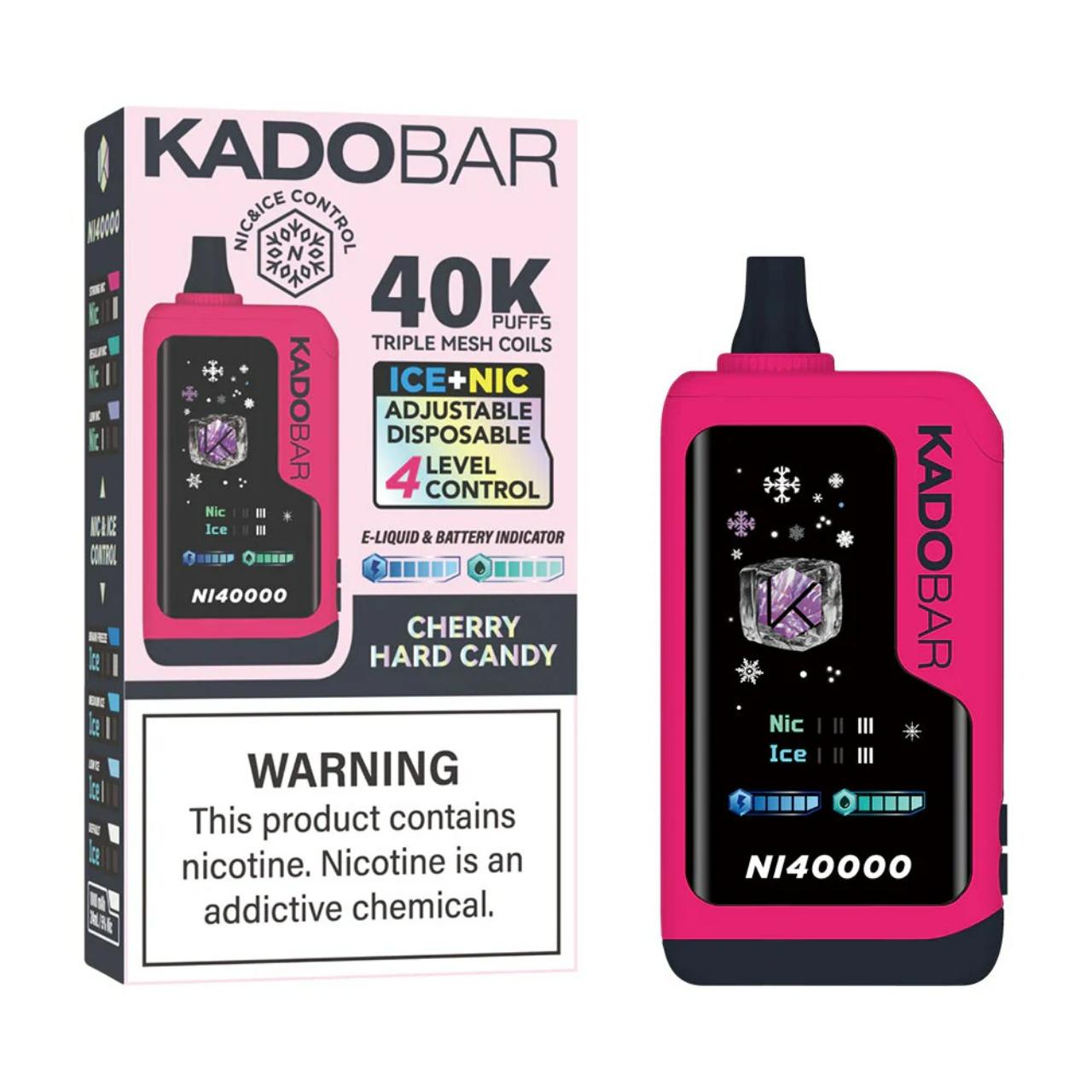 Kado Bar NI40K Puff Disposable Cherry Hard Candy Kado Bar NI40K Puff Disposable Cherry Hard Candy